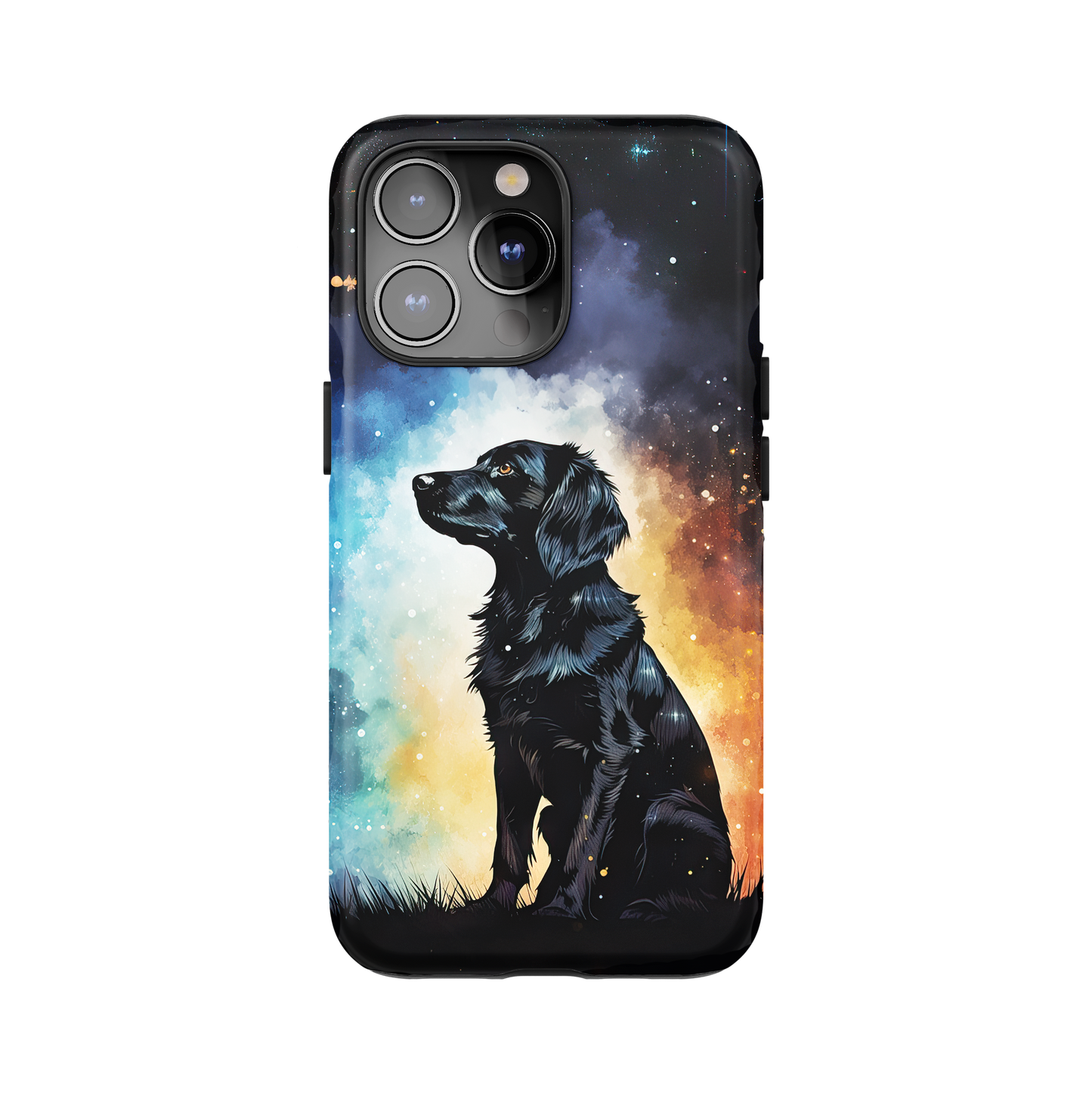 Celestial Galaxy Dog Phone Case for iPhone and Samsung