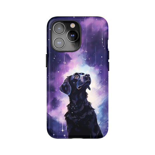 Celestial Galaxy Dog Phone Case for iPhone and Samsung