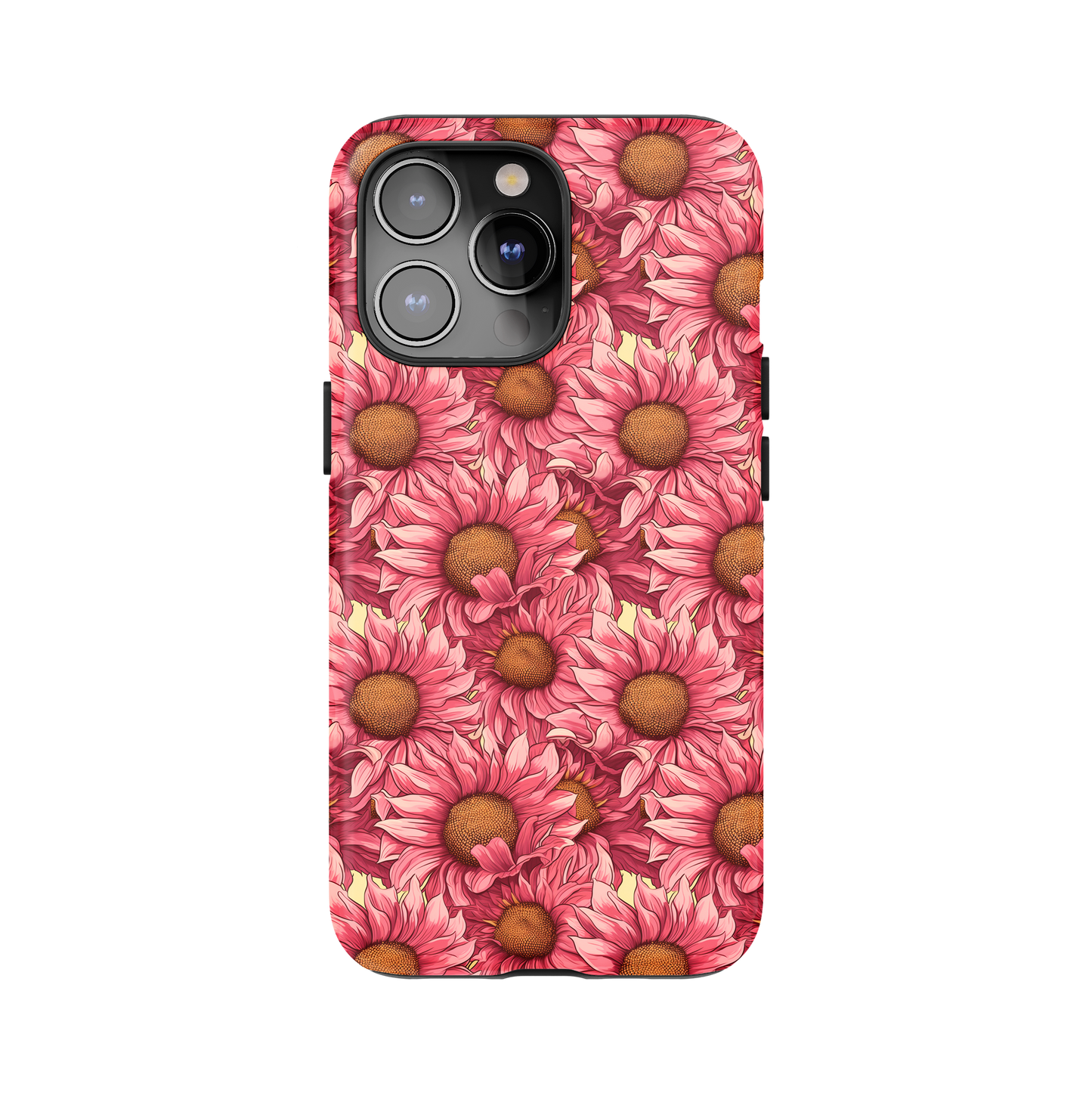 Pink Floral Phone Case for iPhone and Samsung