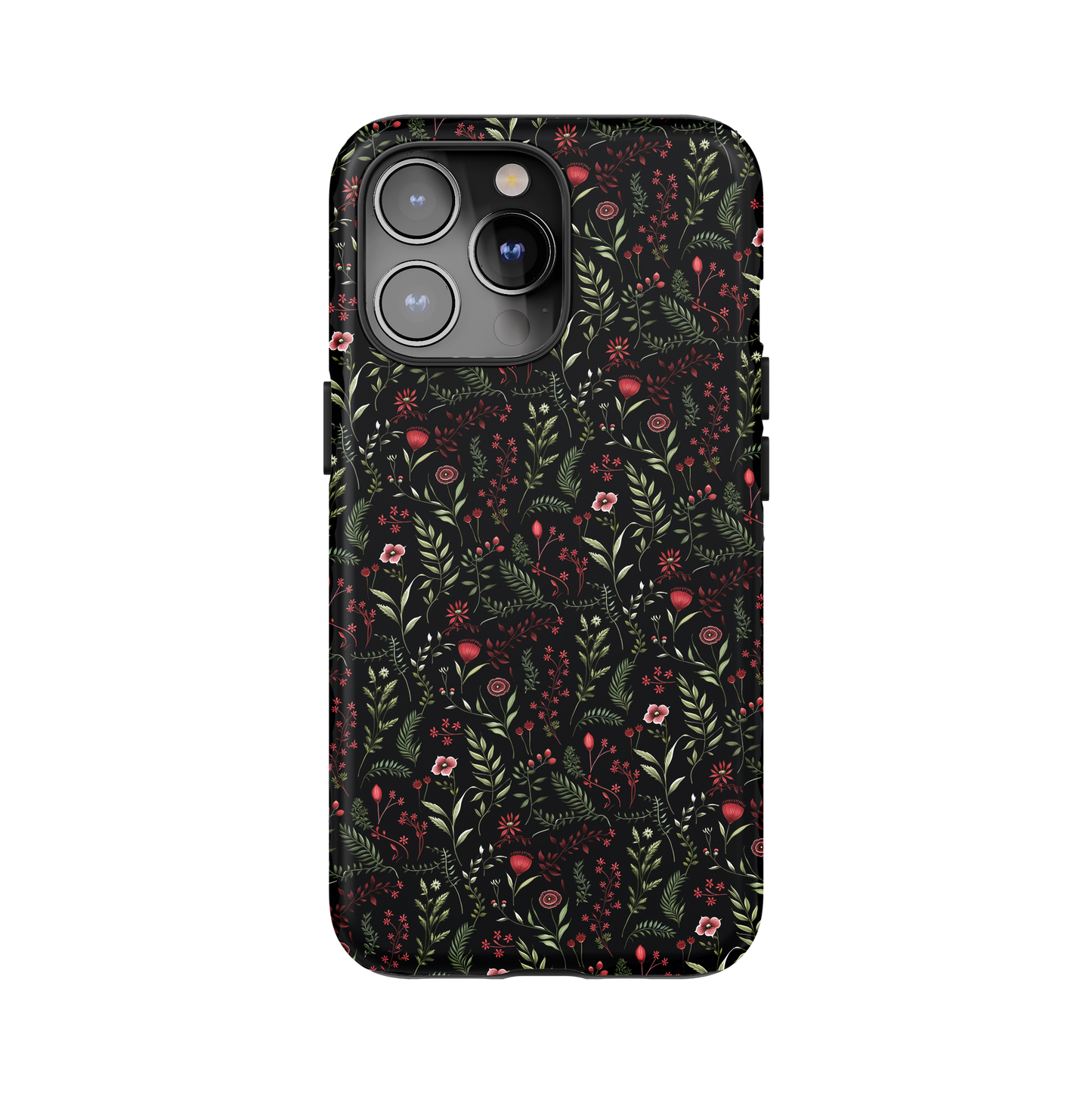 Dark Floral Phone Case for iPhone and Samsung