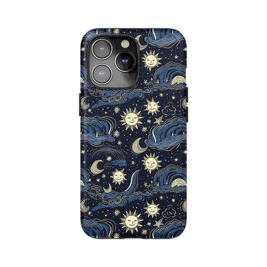 Celestial Sun and Moon Phone Case for iPhone and Samsung