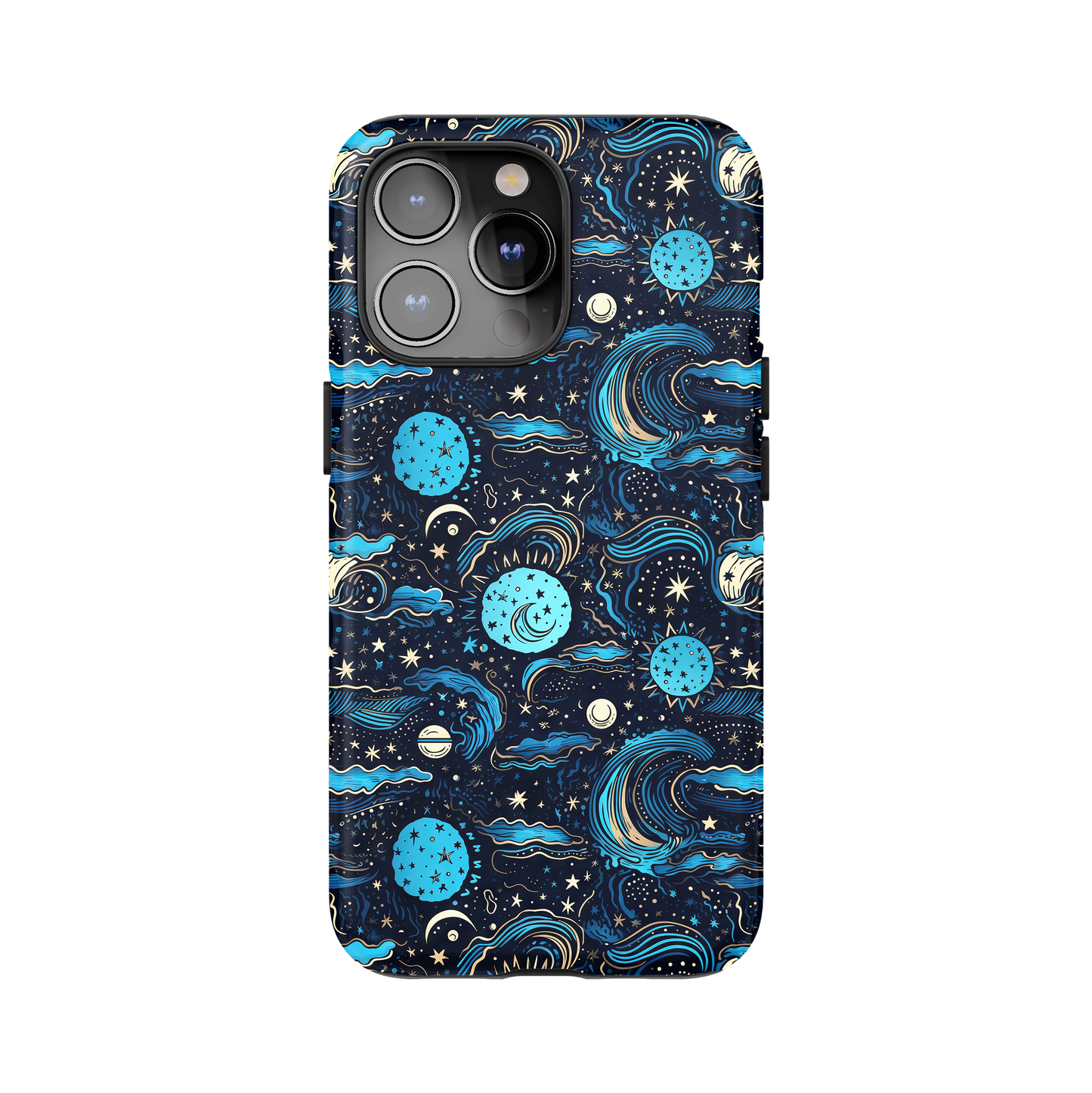 Celestial Moon and Stars Phone Case for iPhone and Samsung